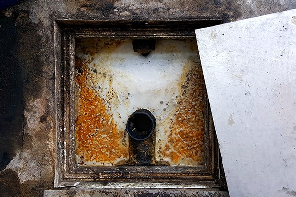 grease trap cleaning involves removing built-up grease, oils, and fats from the trap to prevent clogs and blockages